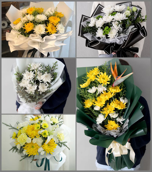 安徽芜湖市三山区龙湖街道螃蟹矶村白事花束代送
